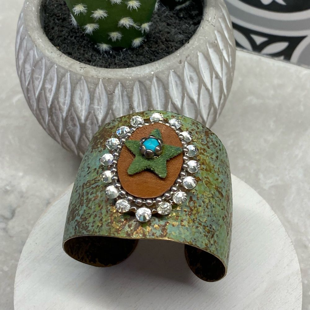 Rustic Metal Cuff Bracelet